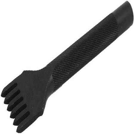 

New Lon0167 Reliable and Highly Efficient Black Hand Tool with 6 Prong Design for Precise and Neat Handle Stitching Chisel Hole Spacing of 4mm (id d31 19 13 cec)
