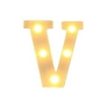 thumbnail image 2 of Letras Luminosas De Plástico Letras LED de plástico blanco con alfabeto de la N a la Z con bombillas de luz blanca cálida para decoración de fiestas en el hogar (1 pieza) Rkxzt, 2 of 9