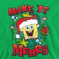 thumbnail image 2 of Spongebob Make It Merry Christmas Unisex Adult Pull-Over Hoodie, 2 of 5
