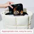 thumbnail image 6 of Owl Velvet Portable Jewelry Organizer Box with Removable Compartment - Earring Holder and Gift Jewelry Box, 6 of 7