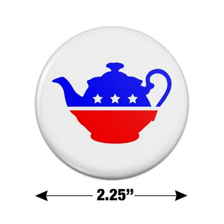 

Tea Party Movement Political Kitchen Refrigerator Locker Button Magnet