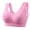 Light Pink, variant on Sport Bra Yoga Sports Underwear Hollow Mesh Breathable Hole Large Size Wireless Sports Bra Vest for Women