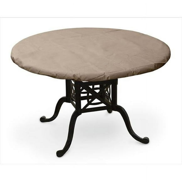 KoverRoos 31550 KoverRoos III 44 in. Round Table Top Cover, Taupe - 48 Dia in.