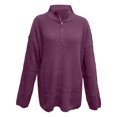 thumbnail image 4 of MKLEKYY Dog Sweaters for Small Dogs Autumn and Winter New Sweater Half Open Neck High Neck Solid Color Zipper Pullover Fashion Sweater Woman, 4 of 5