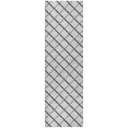 thumbnail image 2 of Addison Rugs Dream Shag Premium Machine Washable Transitional Lattice Gray Runner Rug, 2'3" x 7'6", 2 of 8