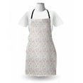 thumbnail image 3 of Diamonds Apron, Pastel Color Baguette Square and Oval Shapes Feminine Design Star Filled Backdrop, Unisex Kitchen Bib with Adjustable Neck for Cooking Gardening, Adult Size, Multicolor, by Ambesonne, 3 of 4