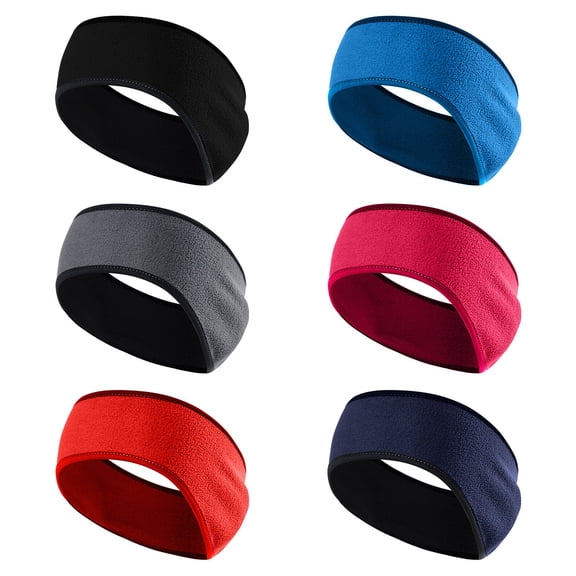 Miorin Under $5 Headbands for Women's Hair Accessories, Warm Winter Headband for Women, Cable Crochet Knit Turban Ear Warmer, Soft Stretch Cable Knit Headband, Thermal Hairband, Black Heardband