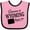 Pink and Black, variant on Inktastic Someone in Wyoming Loves Me Boys or Girls Baby Bib