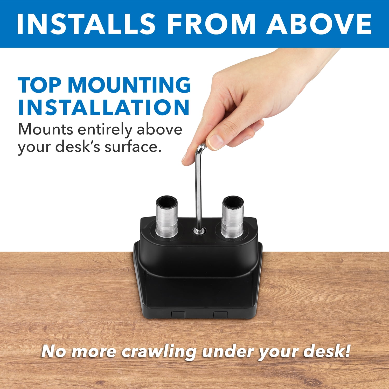 Mount-lt! Dual Monitor Desk Mount | Fits 17"-32" Computer Screens | Full Motion Arms