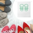 thumbnail image 2 of Unique Bargains 10 Pcs Sneakers Pattern Dustproof Shoe Dust Bag Shoes Storage Bag Travel Drawstring Storage Bag White, 2 of 5