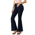 thumbnail image 4 of INSPIRE CHIC Women's Vintage Long Pants Classic High Waist Denim Bell Bottoms Jeans, 4 of 8