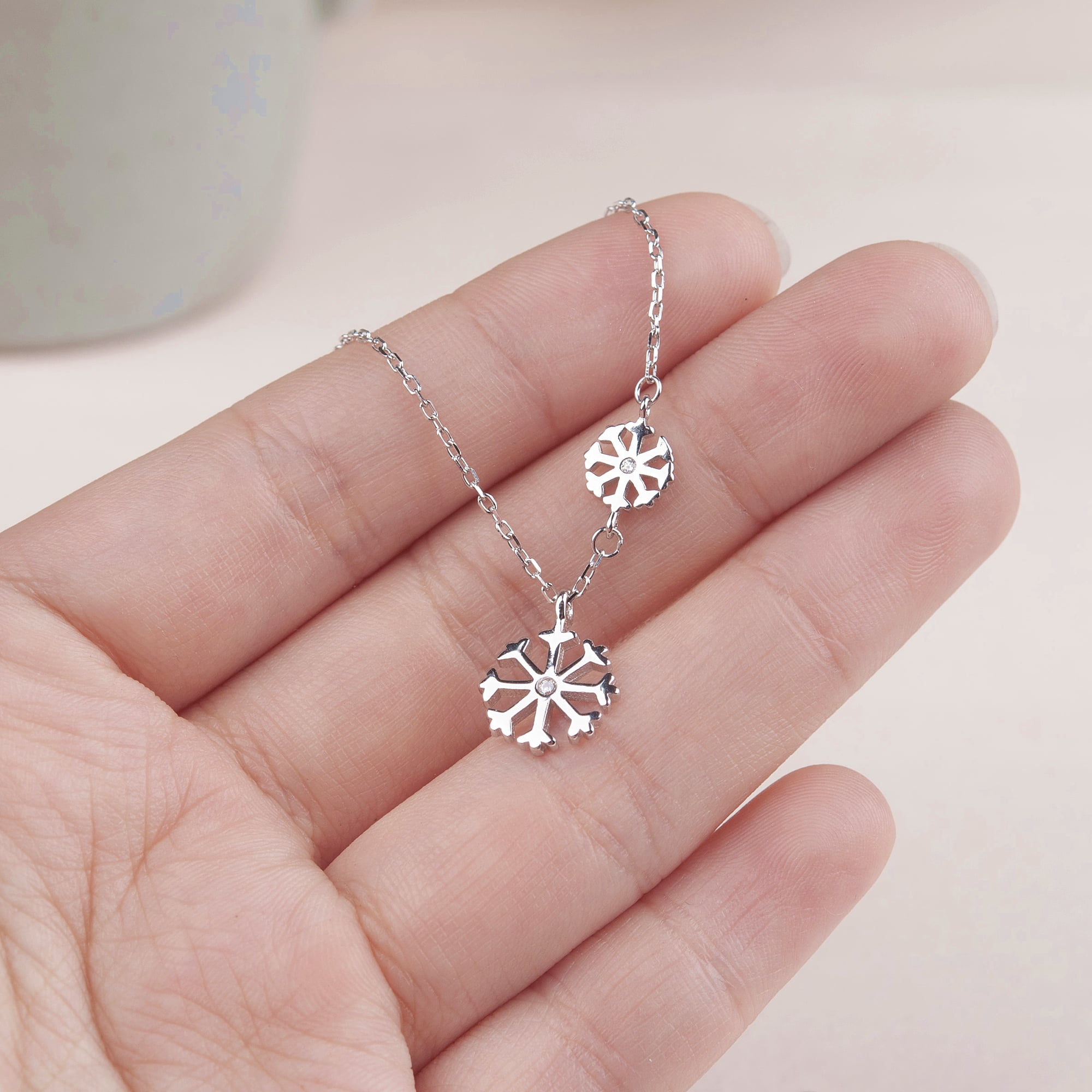 Anavia to My Beloved Granddaughter Necklace Gift, Granddaughter Birthday 925 Sterling Silver Necklace from Grandma