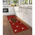 thumbnail image 2 of Cozy Winter ACW36 Red Washable 2 ft3 inch x 7 ft6 inch Runner Rug, 2 of 5