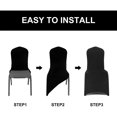 thumbnail image 2 of Funda elegante para silla de boda, funda decorativa para silla de fiesta, funda de licra elástica plegable para silla, funda lavable de fácil cuidado, funda reutilizable para silla para boda, fiesta,, 2 of 7