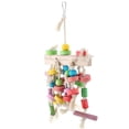 thumbnail image 3 of Loewten Chewing Toy, Swing Hanging Ladder Chew Toy Wood, For Pet Birds, 3 of 8