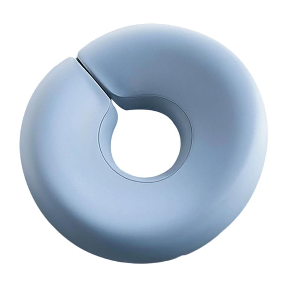 Almohada de masaje SPA, espuma viscoelástica suave, transpirable, reposacabezas, cojín ergonómico para el cuello. Azul claro