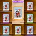 thumbnail image 3 of Hello Winter Mastiff Smiling in Red Scarf Hat Welcome Christmas Acrylic Plaque with Wood Photo Frame Box Mastiffs Dog Lover Gifts Idea Light Box - 00017, 3 of 5