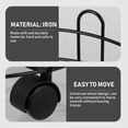 thumbnail image 5 of BESTYASH Wrought Iron Plant Stand with Universal Wheels for Easy Mobility and Stylish Flower Pot Display, 5 of 8