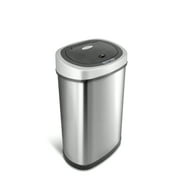 Nine Stars 13 Gallon Trash Can, Motion Sensor Kitchen Trash Can, Stainless Steel with Plastic Lid
