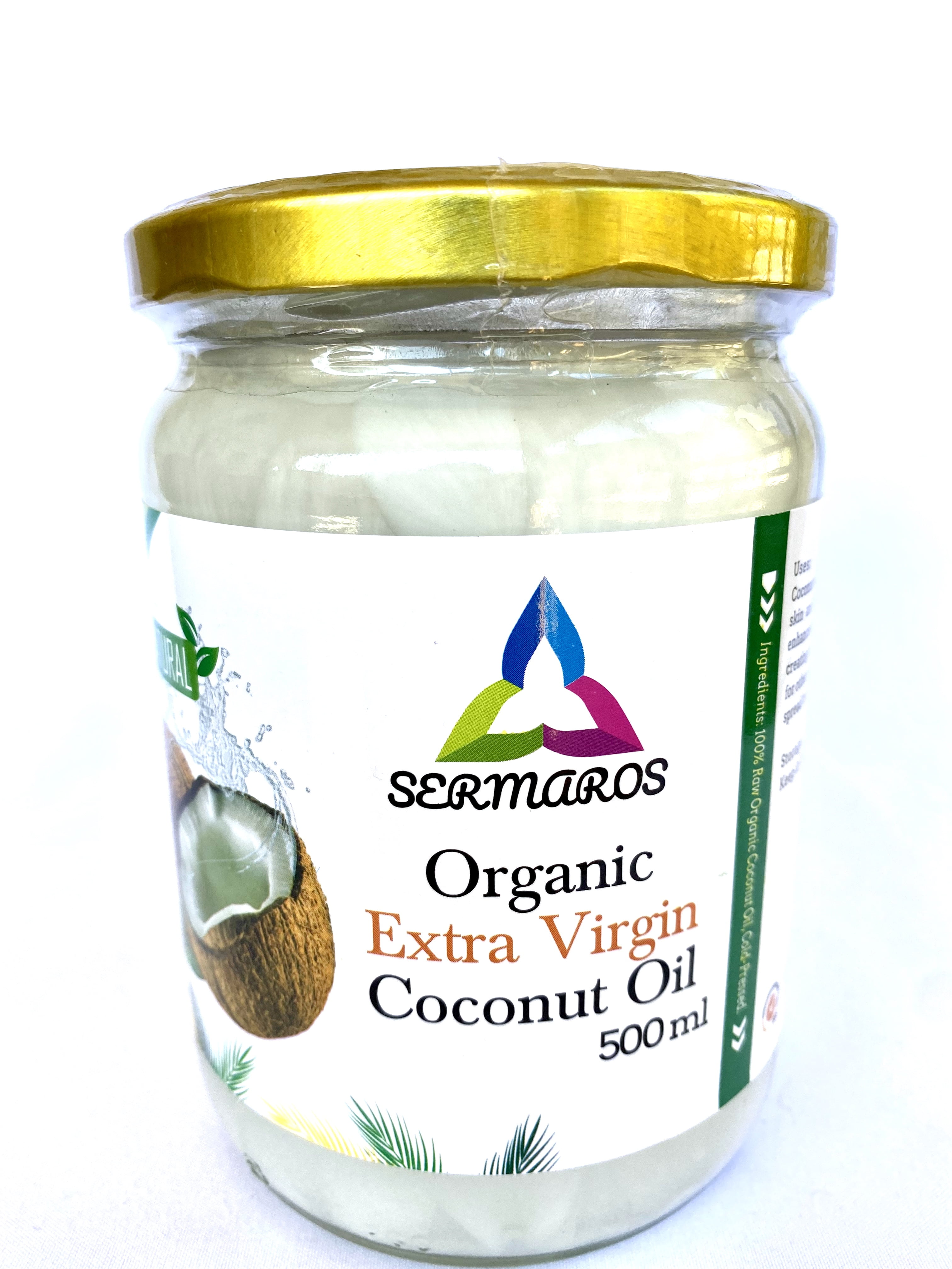 Sermaros Organics Extra Virgin Coconut Oil, 16.9 fl oz
