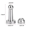 thumbnail image 5 of JIAHAOO 2Pcs 7.6x4.5CM Door Stopper Silver Stainless Steel For Home Hotel Office Wind Door Slam Wall Protection, 5 of 7