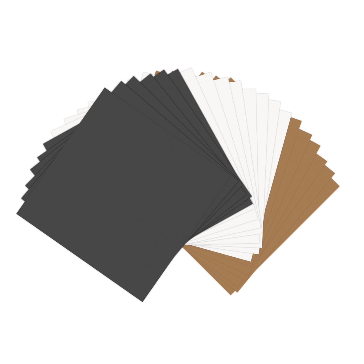 Sizzix Paper Leather Sheets 6" x 6" Assorted Basics, 20 Pack