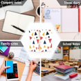 thumbnail image 6 of FORMRS 1-Subject Spiral Notebook 8" x 5" College Ruled 60 Refillable Sheet A5 Hard Cover, 2 Pack, Abstract Triangles, 6 of 7
