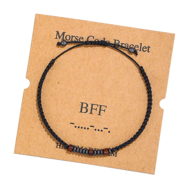 Fiudx Pulsera En Madera, Alegría En Clavos, Tamaño Ajustable, Diseño Ecológico En Cuentas En Madera, Elegantes Detalles En Hematita, Ideal En Uso Diario, Regal En Cumpleaños Perfecto, Ideal En Todas