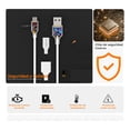 thumbnail image 3 of Paquete 10 Cable V8 Micro Usb Datos Carga Rápida 2.4a U-volt, 3 of 8