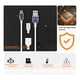 thumbnail image 3 of Paquete 10 Cable V8 Micro Usb Datos Carga Rápida 2.4a U-volt, 3 of 8
