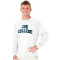 thumbnail image 3 of Joe College Student Drinking Party Men's Long Sleeve Tee T Shirt Brisco Brands X, 3 of 6