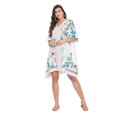thumbnail image 2 of Gypsie Blu Women Short Kaftan Plus Size Summer Cover Up Tunic Beach Dress Casual Wear Mini Caftan Womens Dresses Online, 2 of 7