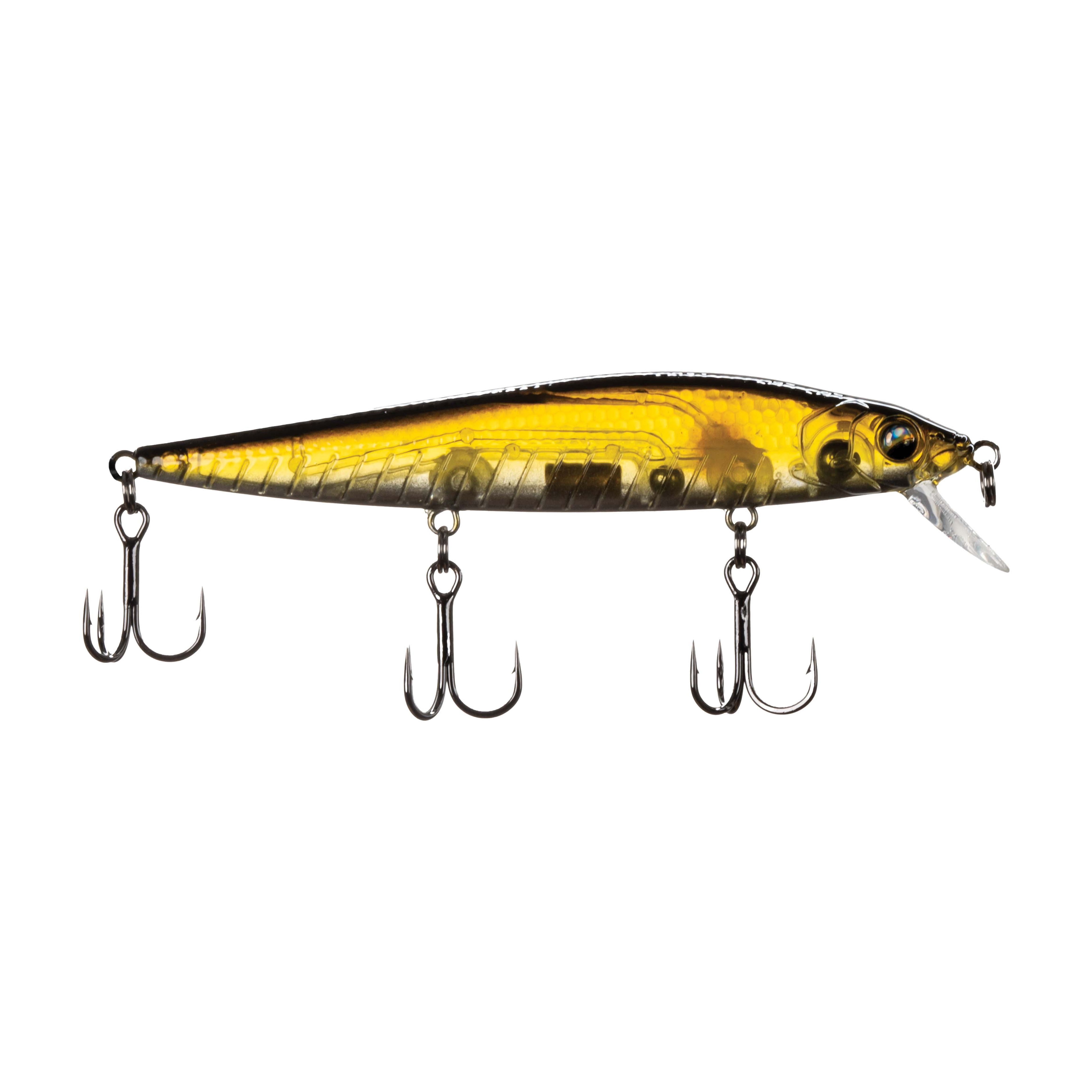 Ozark Trail 3.75 in Jerkbait Fishing Lure, Clear Shad, 6.5 ft Diving Depth