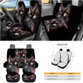 thumbnail image 3 of Yuyamidu American Flag Car Seat Cover Set Eagle Car Steering Wheel Cover Seat Belt Pads Gabage Bin Car Air Vent Organizer Rearview Mirror Cover Cup Holder Wristlet Lanyard Keychain 15 Pack, 3 of 7