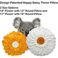 thumbnail image 5 of Decorative Flower Pillows – 3D Happy Daisy Flower Throw Pillow - Design Patented – Couch & Bed Flower-Shaped Pillow – Soft & Cozy, 5 of 5