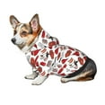 thumbnail image 6 of Uemuo Red Food for Winter Dog Hoodie Sweatshirts with Pockets Warm Dog Clothes for Small Dogs Chihuahua-XX-Large, 6 of 8