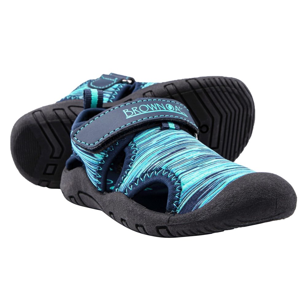 Brown Oak Brown Oak Kids Water Shoes Quick Dry Anti Slip Closed Toe Aqua Swim Sport Sandals
