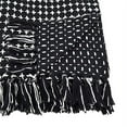 thumbnail image 5 of Fennco Styles Sevan Collection Contemporary Cross Stitch Fringed 100% Cotton 50 x 60 Inch Throw – Black Throw Blanket for Couch, Bedroom and Living Room Décor, 5 of 5