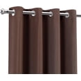 thumbnail image 3 of Rideaux d'Intimité Extérieurs Groet à Dessus Coupe-Vent pour Patio, Draperies pour Porche, Gazebo, Terrasse, Panneau de Protection; L x L (x cm) Chocolat, 3 of 6