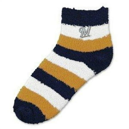 Milwaukee Brewers Pro Stripe Sleep Soft Socks