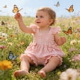 thumbnail image 5 of RMGVDSD Baby Girl Clothes Floral Print Toddler Girls Summer Outfit Sleeveless Ruffle Shirt Tank Tops And Shorts Two Piece Sets Toddler 3-4 Years, 5 of 6