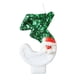 thumbnail image 1 of Decoraciones navideñas, adornos navideños, regalos navideños Nueva vela verde blanca de Papá Noel Sombrero rojo Muñeco de nieve Vela digital navideña Vela digital, 1 of 3