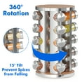 thumbnail image 3 of Tooloton Revolving Spice Rack Set with 20 Spice Jars,, 3 of 6