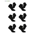 thumbnail image 2 of BadPiggies 6 Pairs Ankle Athletic Socks Cotton Low Cut No Show Solid Casual Socks for Men Size 6.5-10, Women 8-11.5, 2 of 9