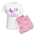 thumbnail image 6 of CafePress - Fabulous 18Th Birthday For Girls Women's Light Paj - Women's Short Sleeve Print T-Shirt and Pants Light Cotton Pajama Set, 6 of 7