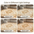 thumbnail image 7 of ODIKA 8'x10' Washable Area Rug Boho Bordered Fabric Table Bathroom Long Placemat Cow Spotted Playful Expressive for Living Room, Under Sectional, Family , Durable, Non-Slip, 7 of 7