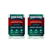 Domeboro Medicated Soak Rash Relief 12 Powder Packets (Pack of 2)