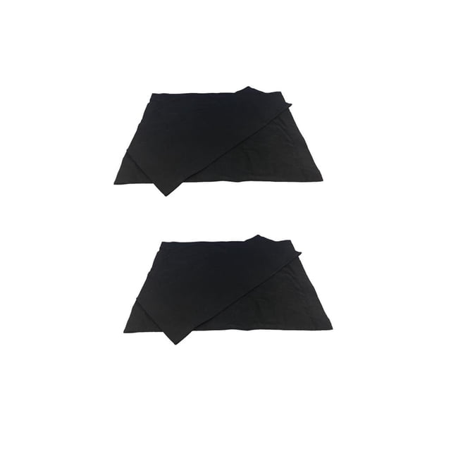 2 Juego De Tela De Asiento De Respaldo De Lona Negra Para Silla De Maquillaje Plegable / Taburete Al Aire Libre / Asiento De Playa, Sin Inclui Baoblaze Canvas for Director Chair