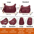 thumbnail image 3 of VOLGANIK ROCK Bolsos cruzados para mujer, bolsos de hombro, bolso de viaje de nailon ligero e impermeable, bolsos de bolsillo para mujer, 3 of 5
