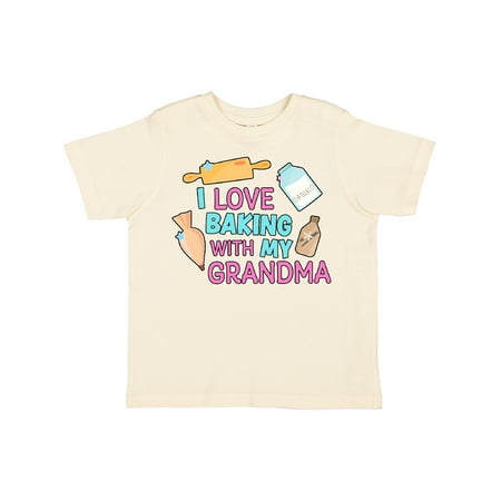 

Inktastic I Love Baking with My Grandma Gift Toddler Toddler Girl T-Shirt